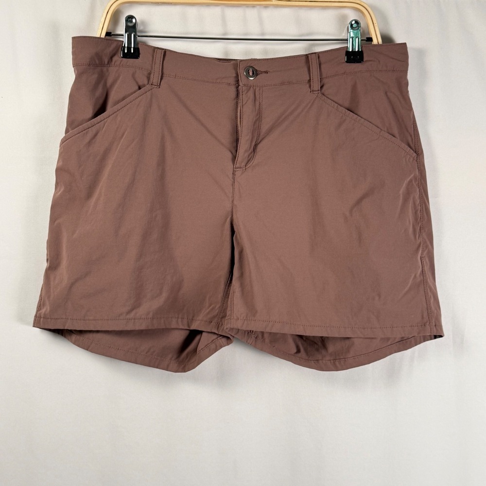 Patagonia Quandary 5" Shorts Brown Hiking Outdoor Performance Womens 12